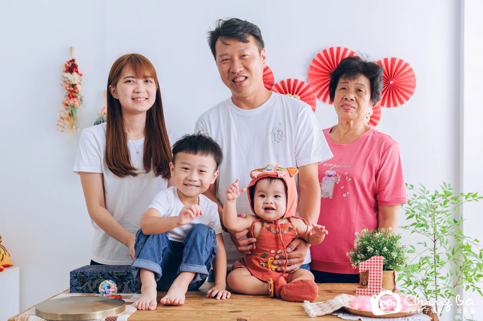 喬喬的台中小家庭抓周拍攝現場