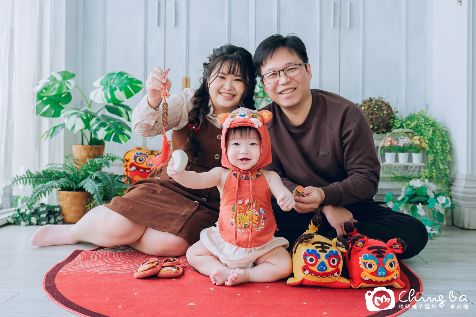 小家庭抓周拍作品｜2025 年冬季｜晴爸親子攝影
