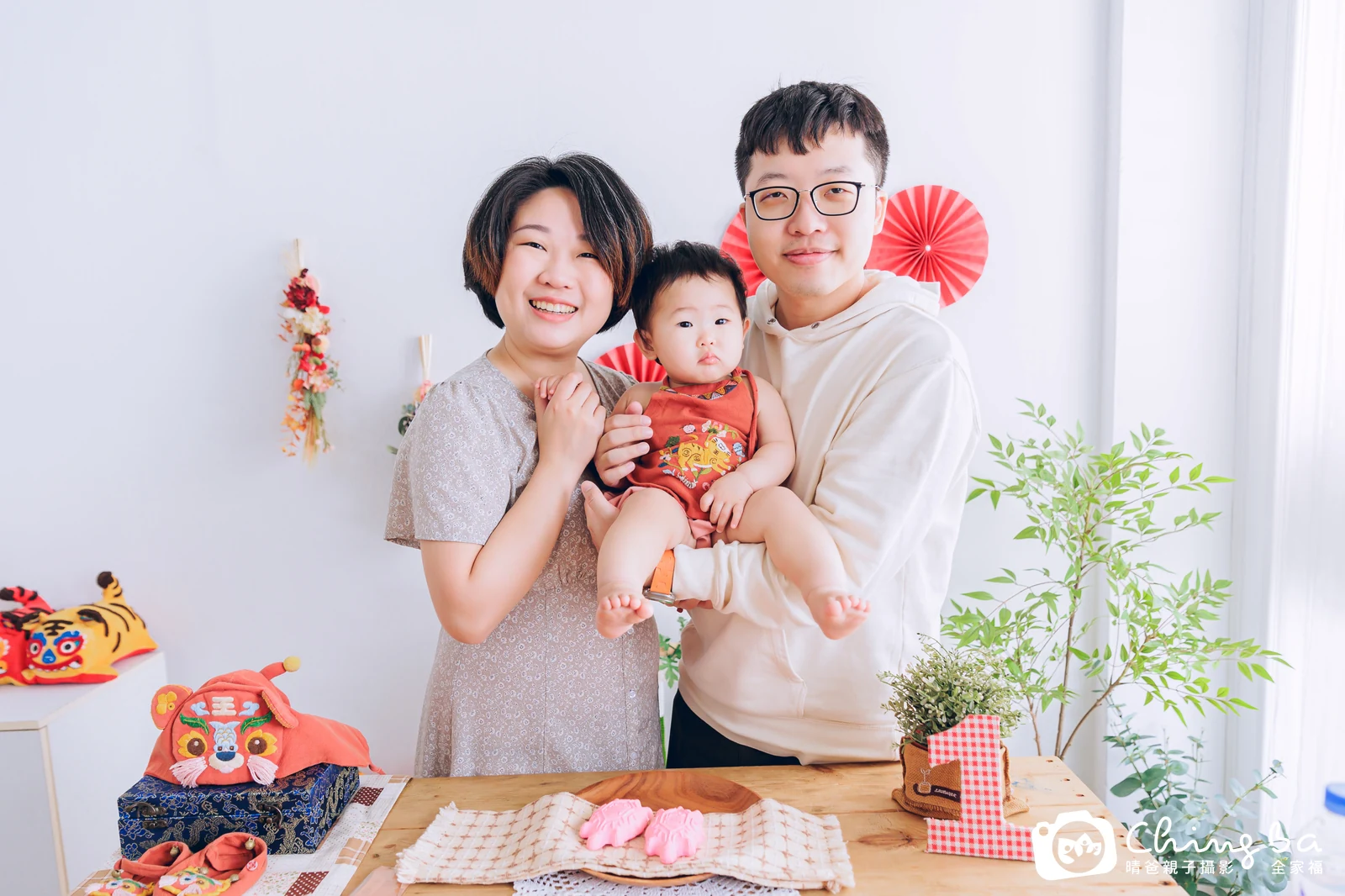 芙周歲抓周儀式的紀錄（2024 年春季）