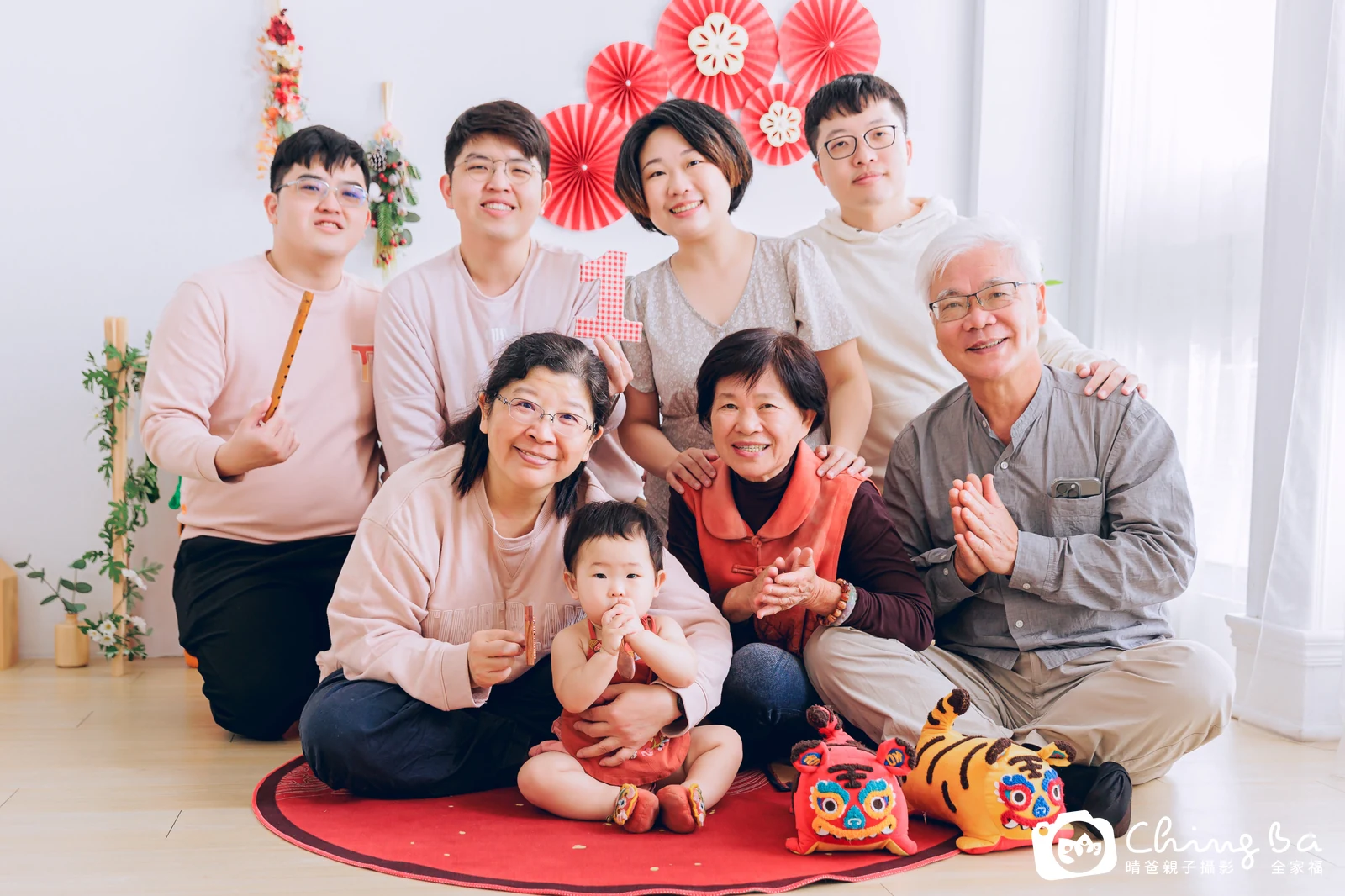 小家庭抓周拍作品｜2024 年春季｜晴爸親子攝影