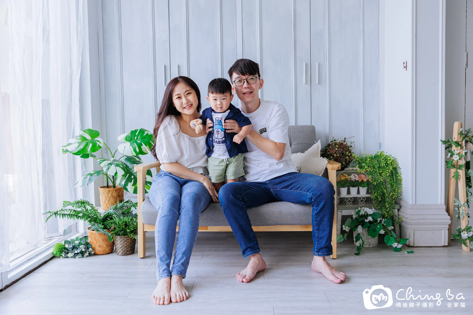 辰辰的台中小家庭抓周拍攝現場