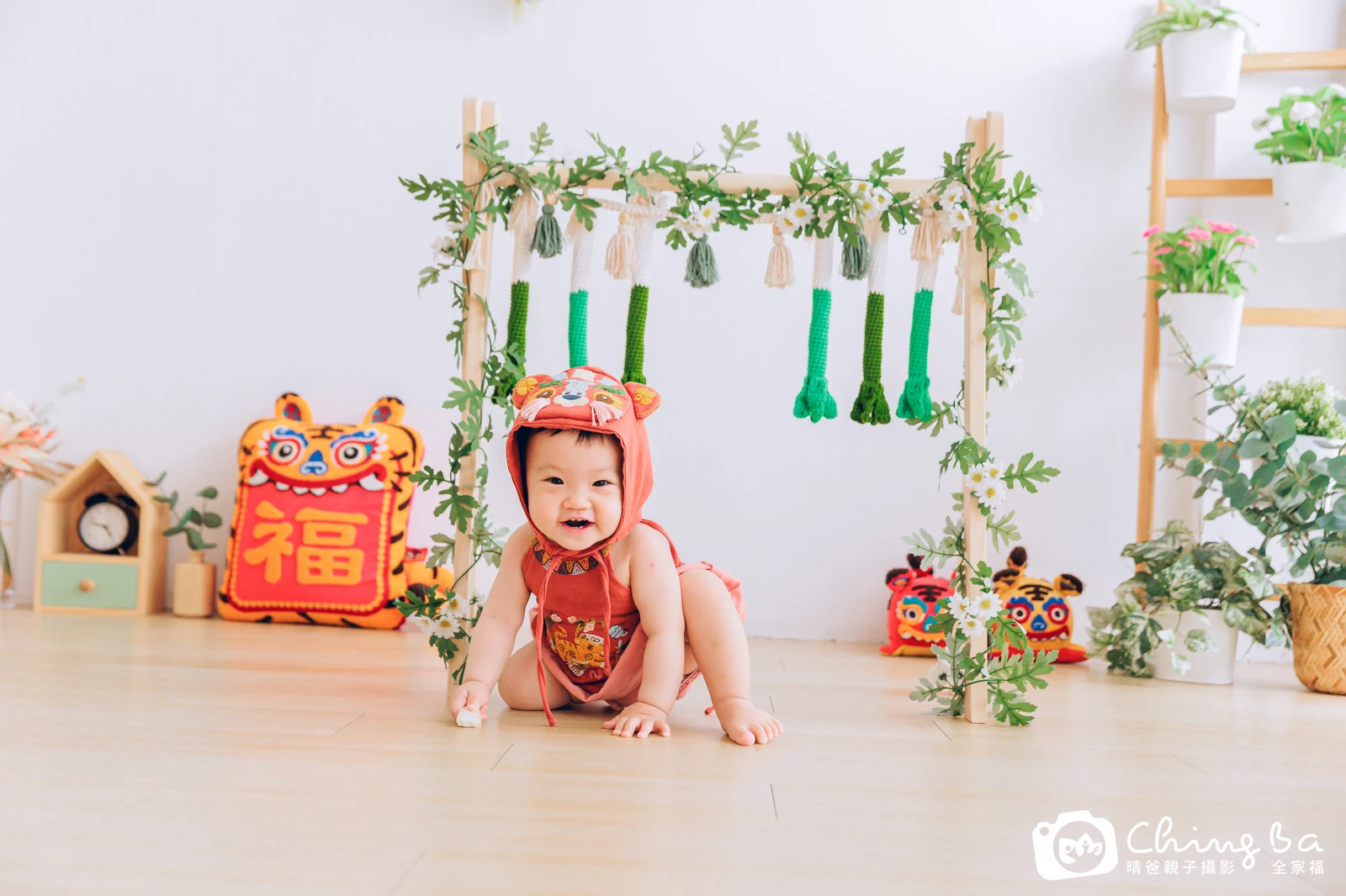芯芯在台中拍小家庭抓周的珍貴一刻