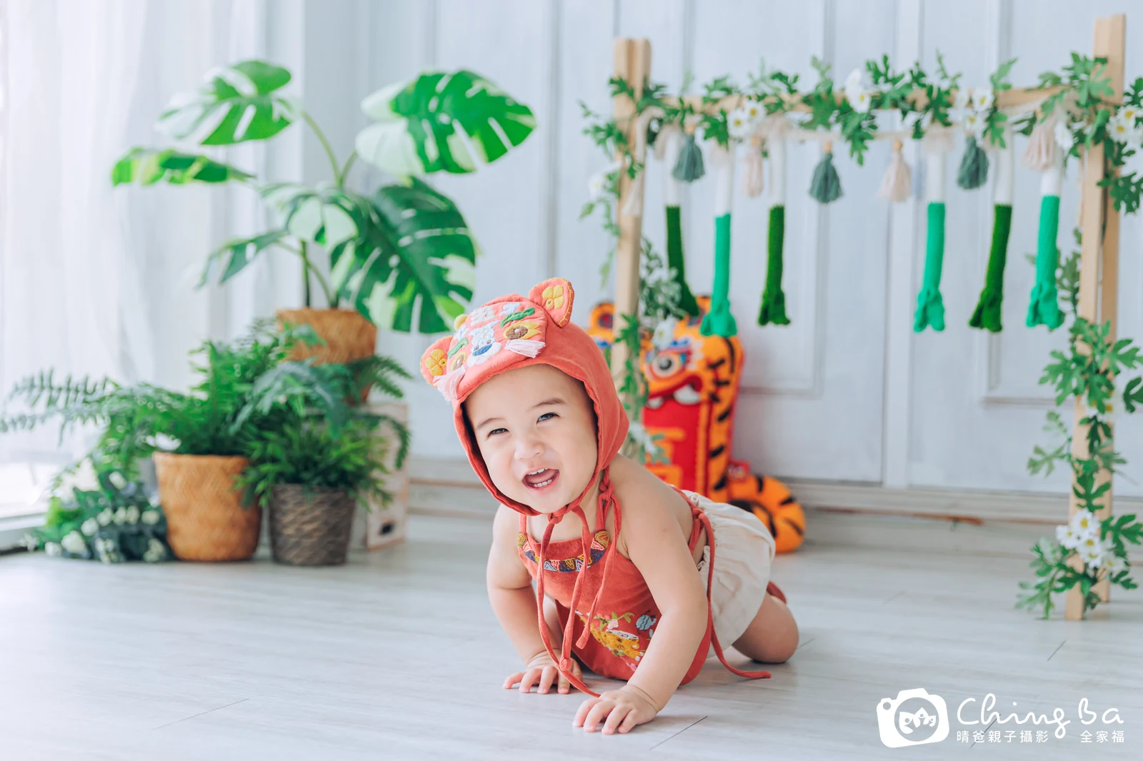 檸檬 1 歲寶貝 台中小家庭抓周紀念照｜晴爸親子攝影