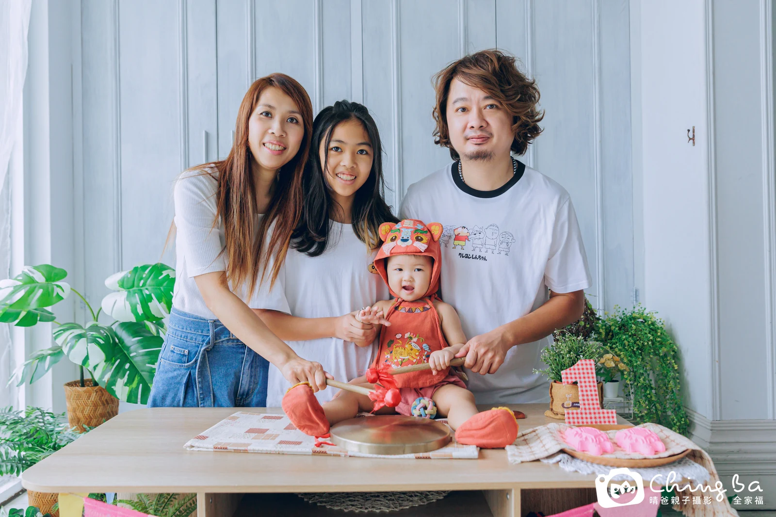 小家庭抓周拍作品｜2024 年秋季｜晴爸親子攝影