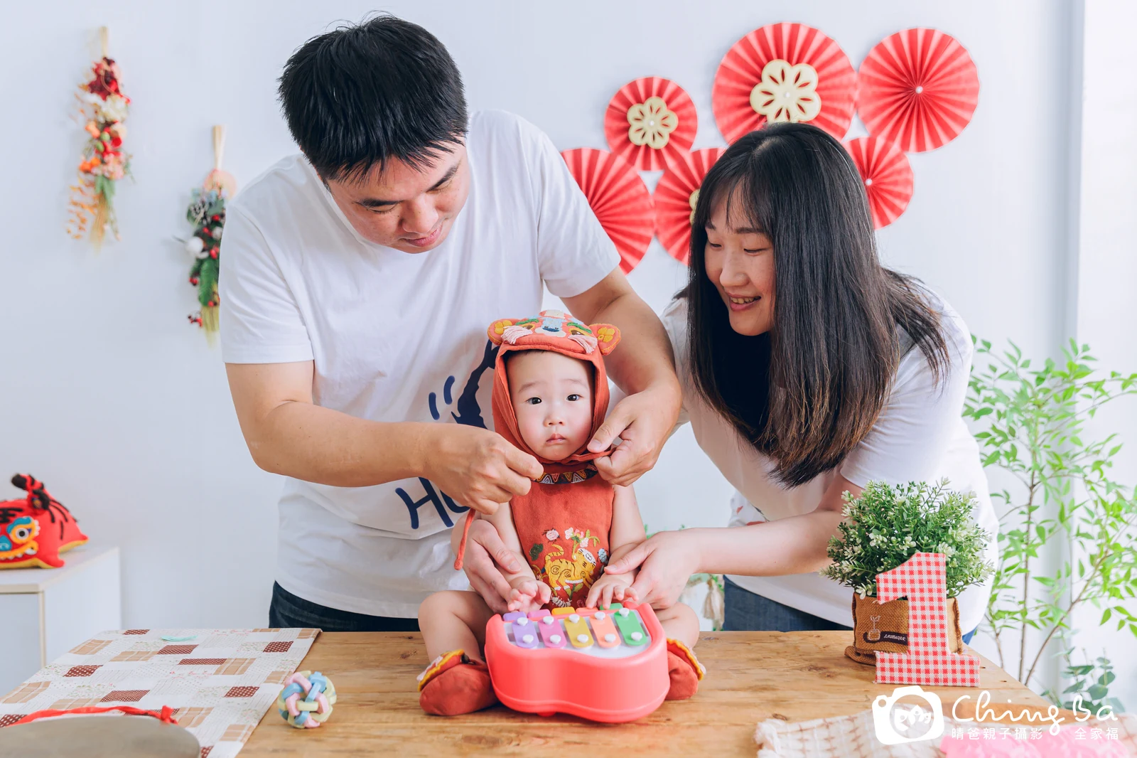 銨銨周歲抓周儀式的紀錄（2025 年夏季）