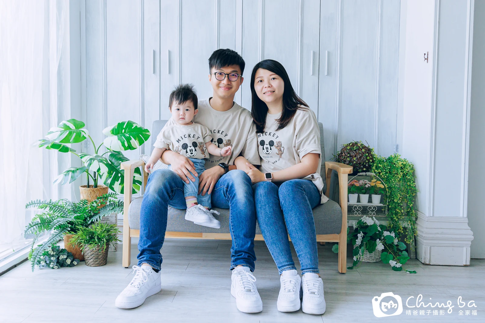 妞妞的台中小家庭抓周拍攝現場