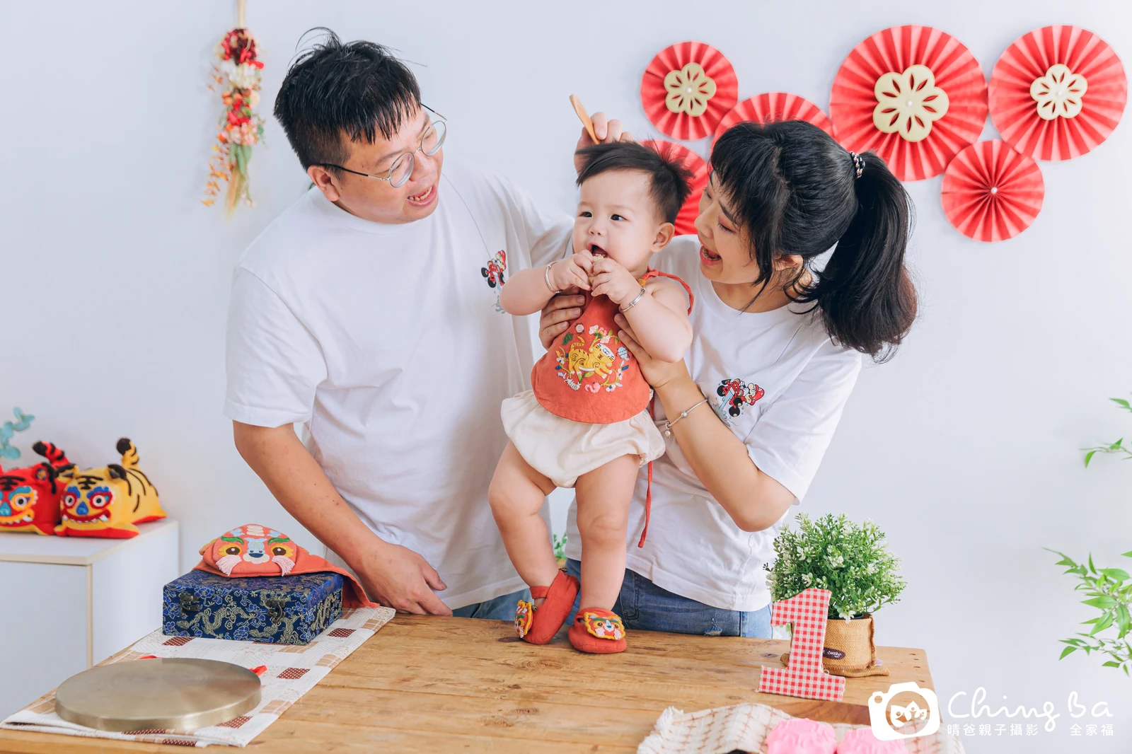 福寶的台中小家庭抓周拍攝現場