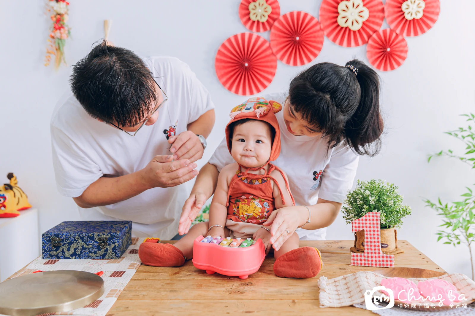 福寶周歲抓周儀式的紀錄(2025 年夏季)