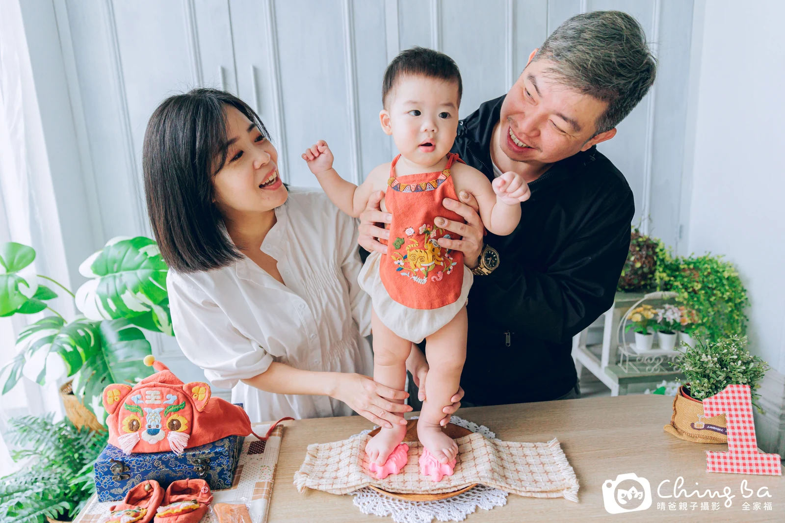 小牛排的抓周時光——晴爸親子攝影