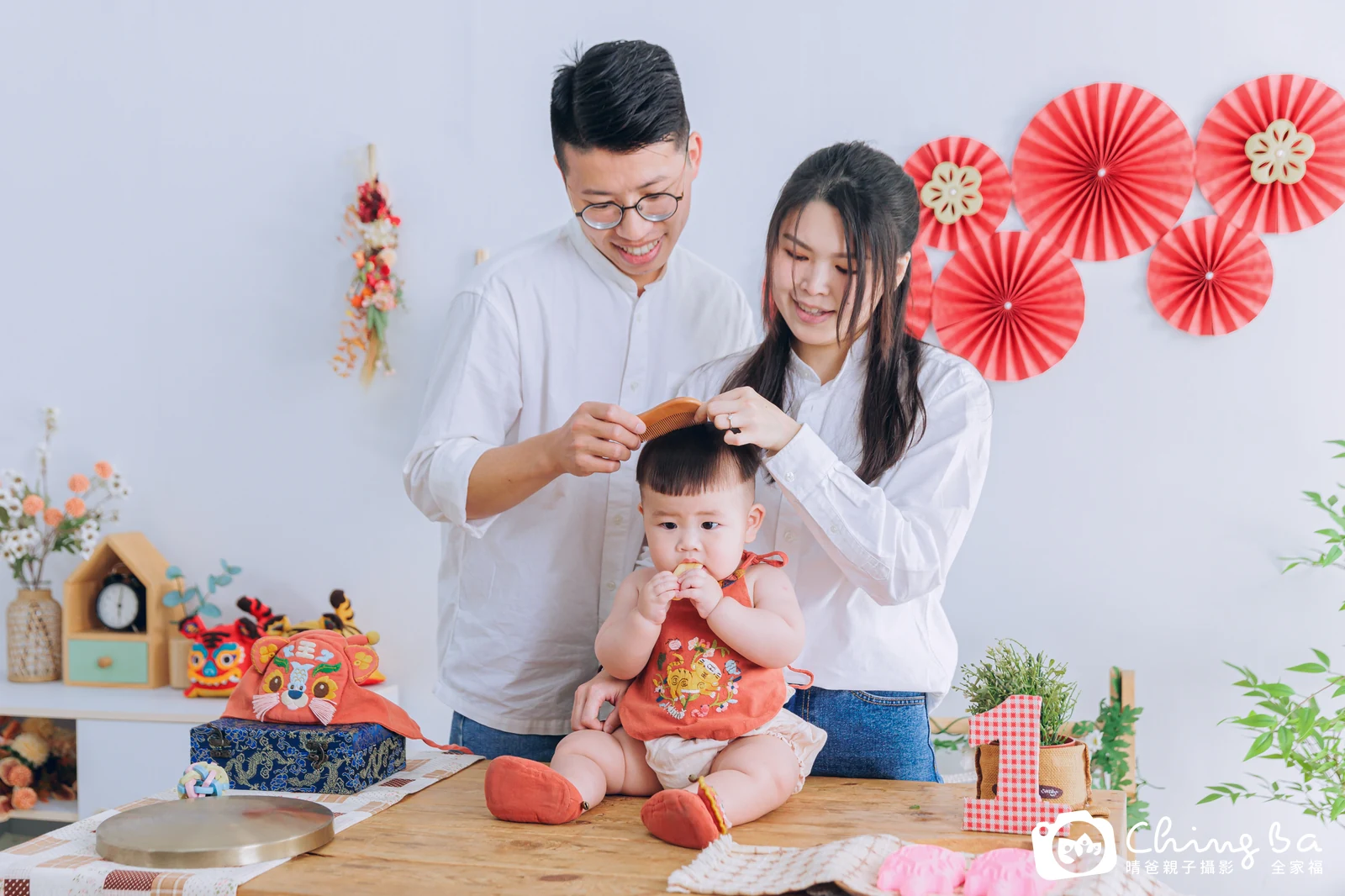 可頌周歲抓周儀式的紀錄(2025 年春季)