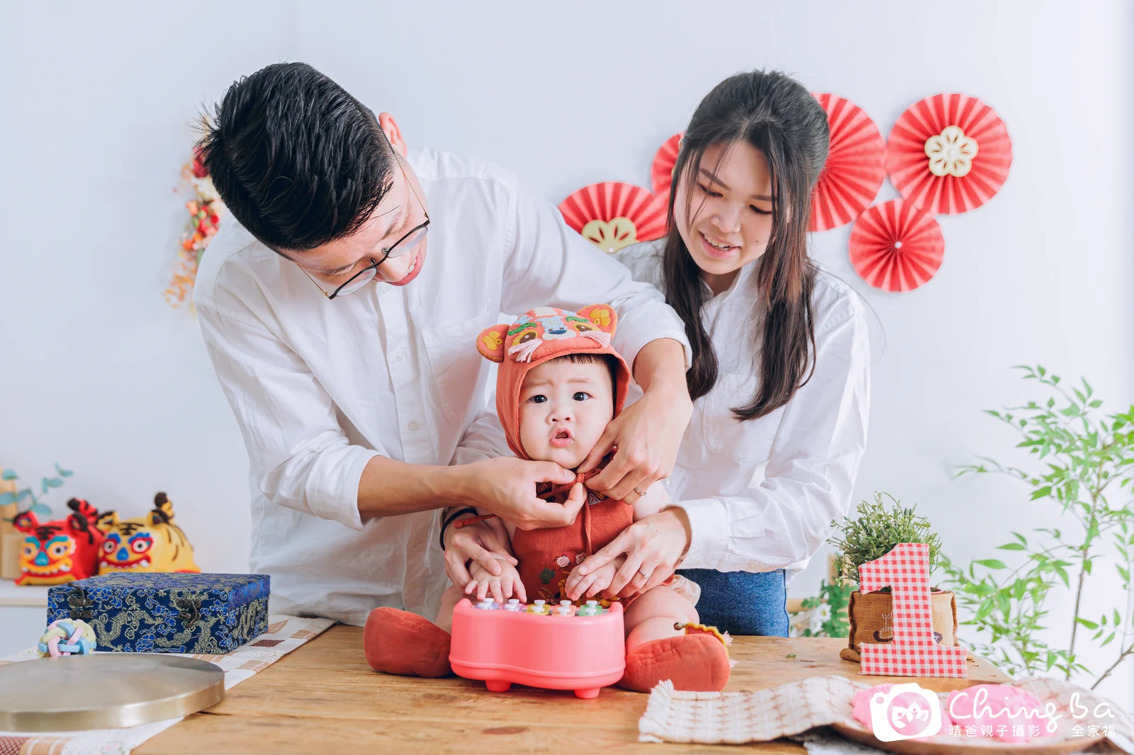 可頌的抓周時光——晴爸親子攝影