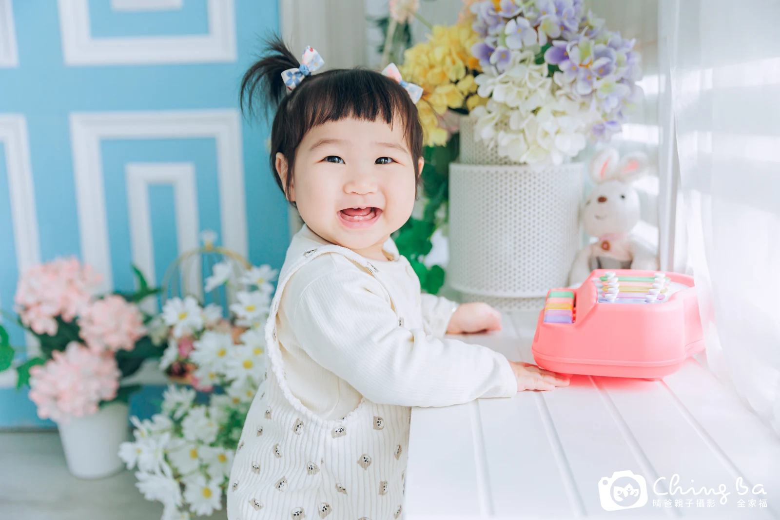 小蹦啾的抓周時光——晴爸親子攝影