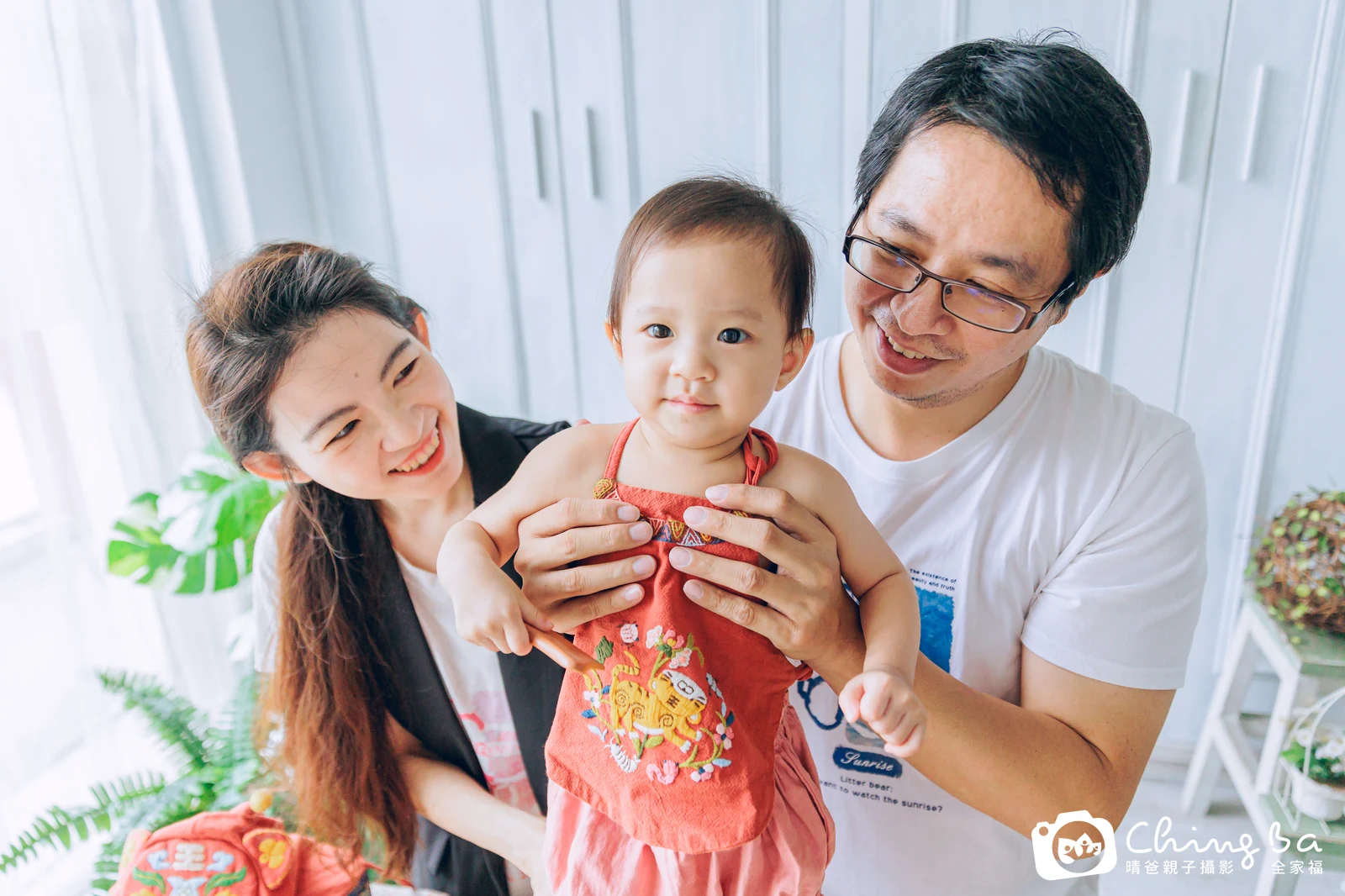 希 約 1 歲寶貝 台中小家庭抓周紀念照｜晴爸親子攝影