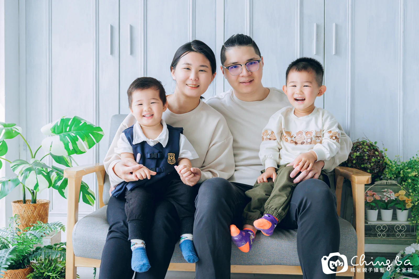 Teddy的台中小家庭抓周拍攝現場