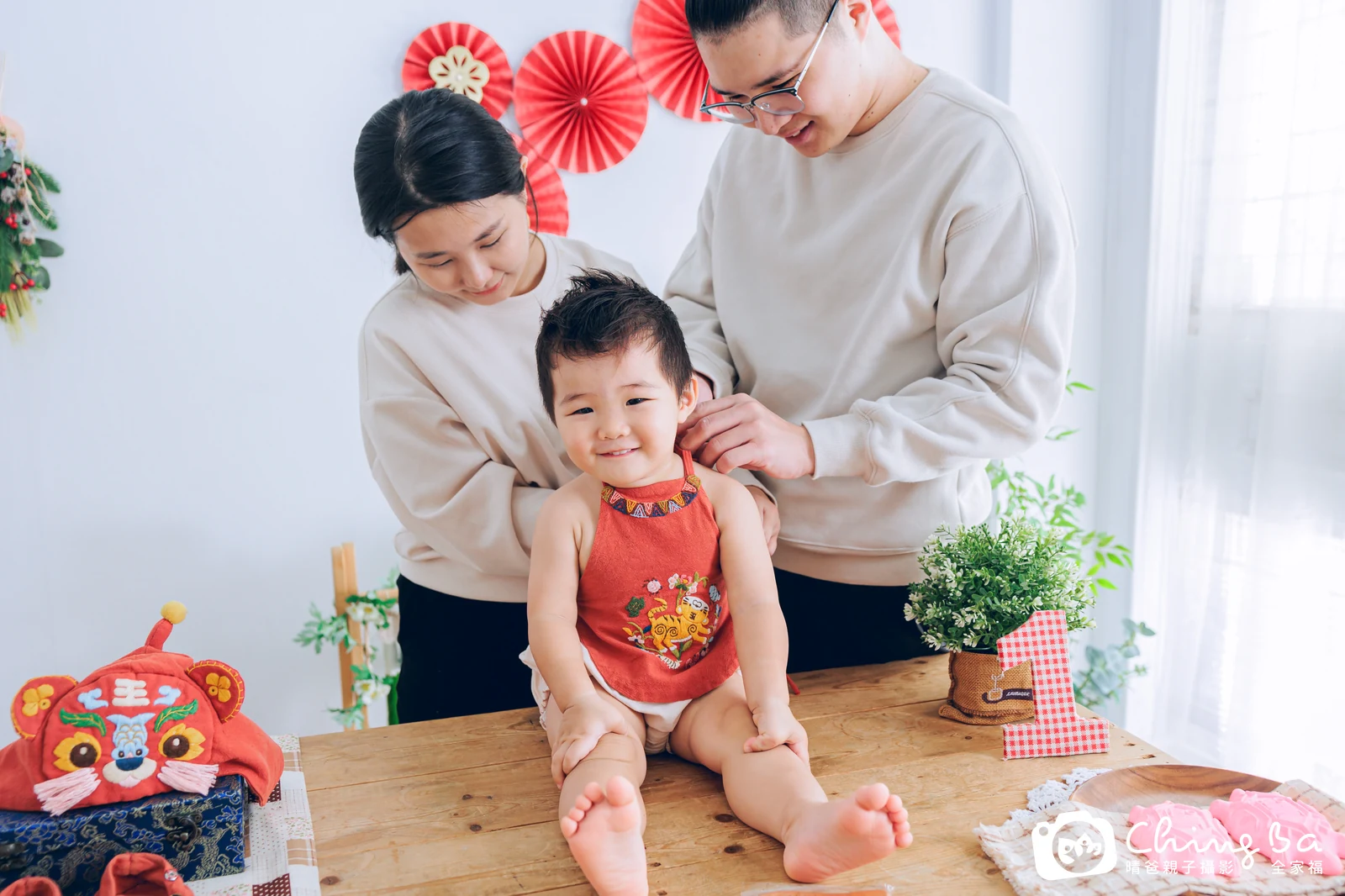 Teddy周歲抓周儀式的紀錄（2025 年冬季）
