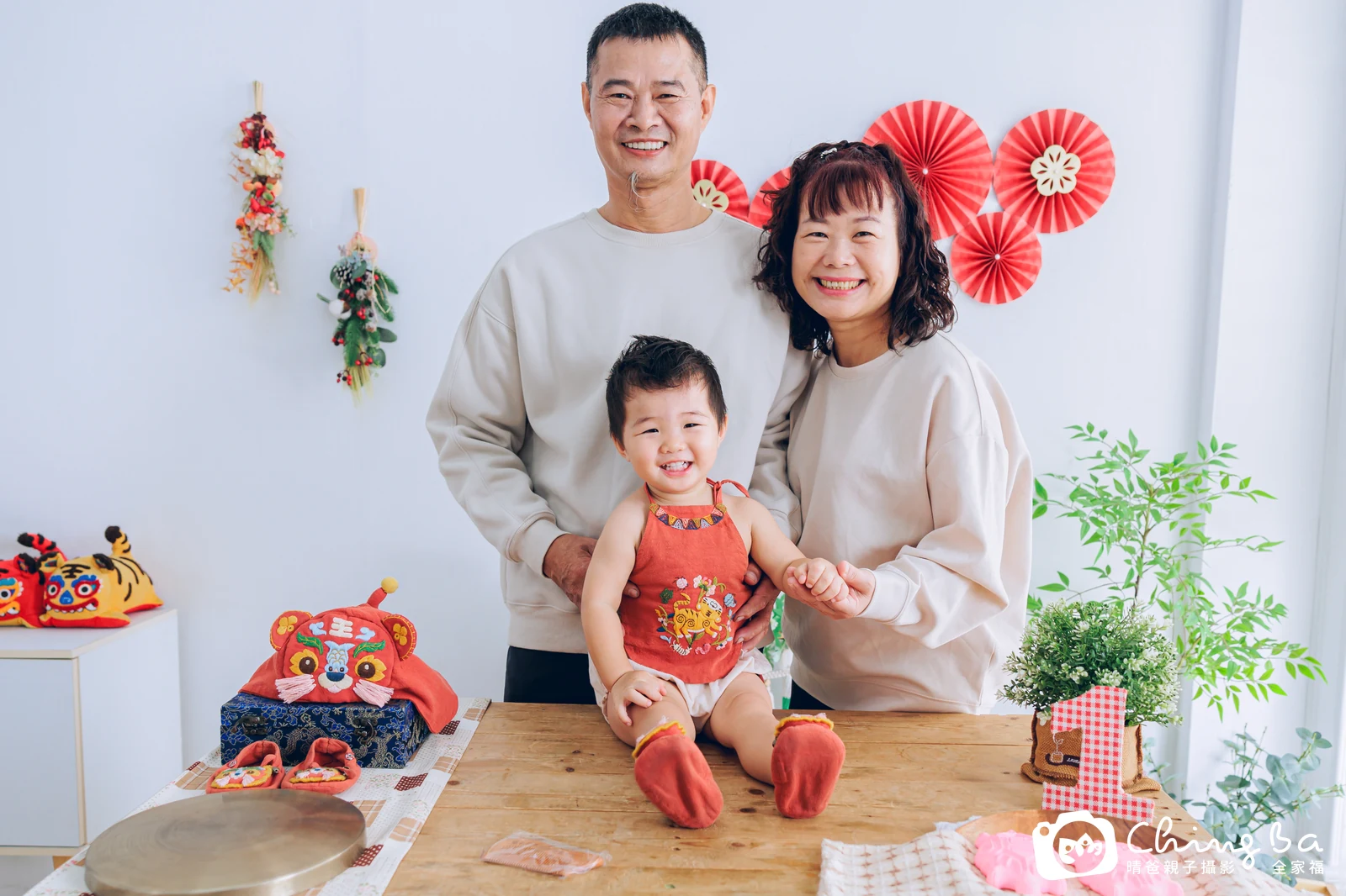 Teddy在台中拍小家庭抓周的珍貴一刻