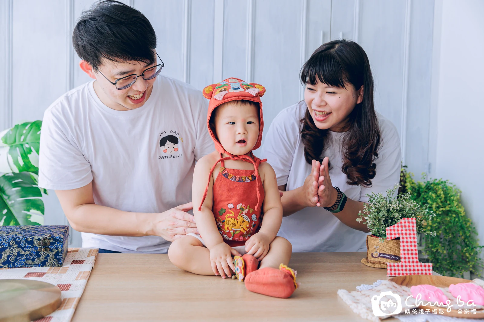 勛 1 歲寶貝 台中小家庭抓周紀念照｜晴爸親子攝影