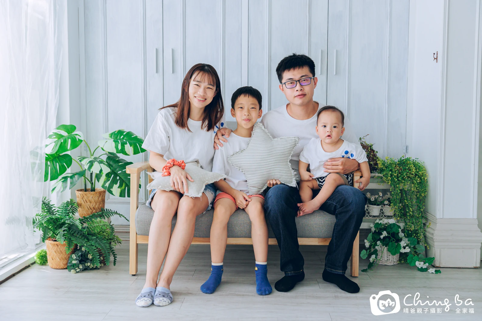逵逵的台中小家庭抓周拍攝現場