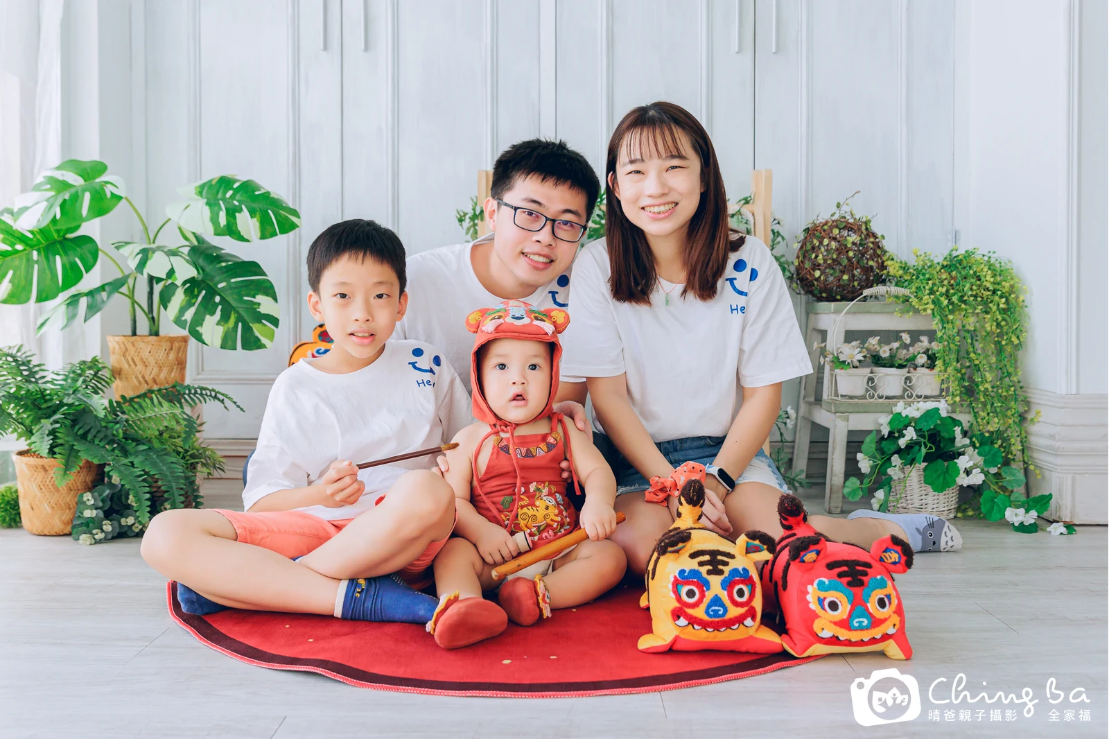 逵逵 1 歲寶貝 台中小家庭抓周紀念照｜晴爸親子攝影