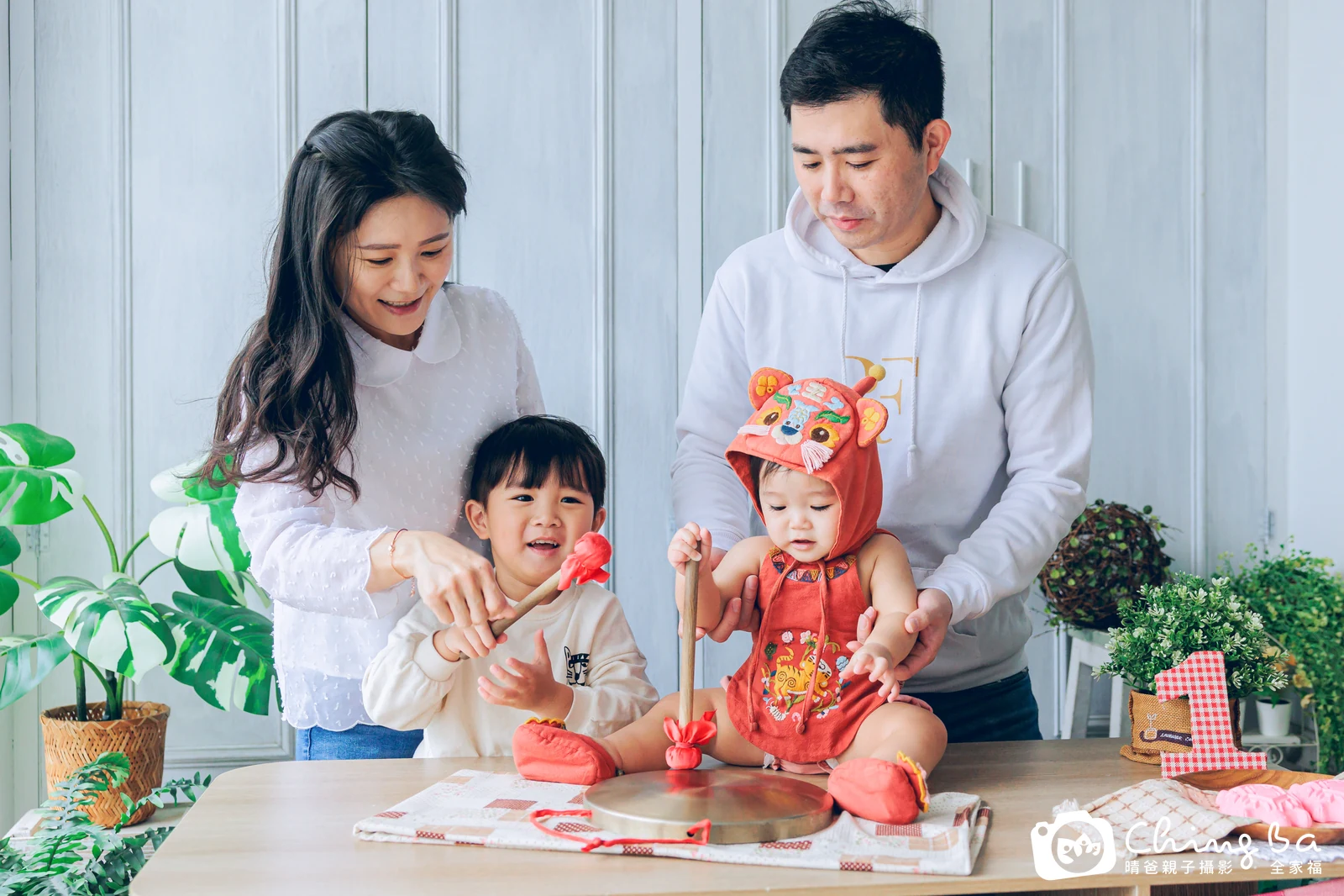 柑仔皮的抓周時光——晴爸親子攝影