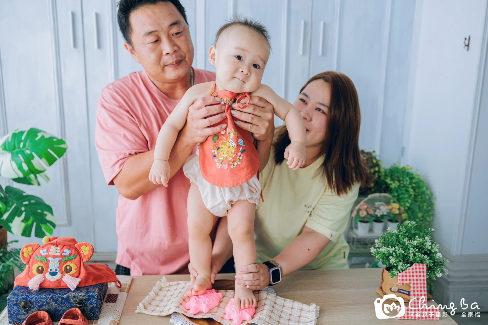 齊齊的抓周時光——晴爸親子攝影