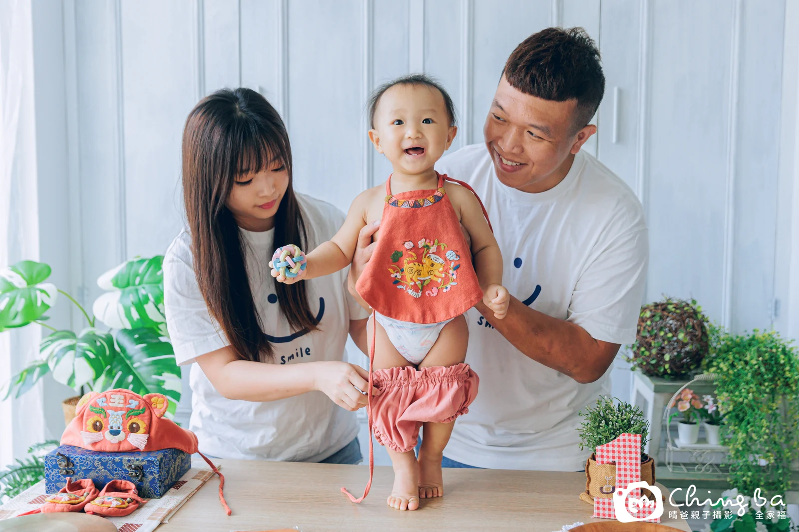 馬卡龍的抓周時光——晴爸親子攝影