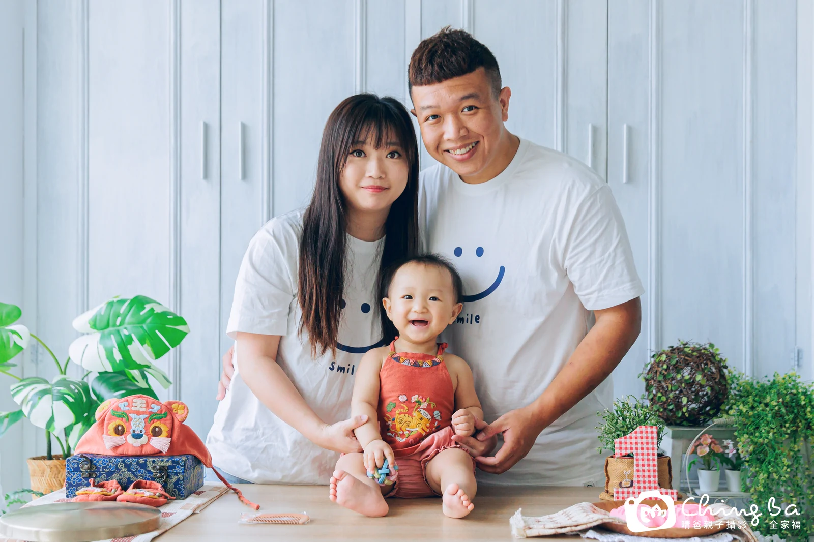 馬卡龍在台中拍小家庭抓周的珍貴一刻