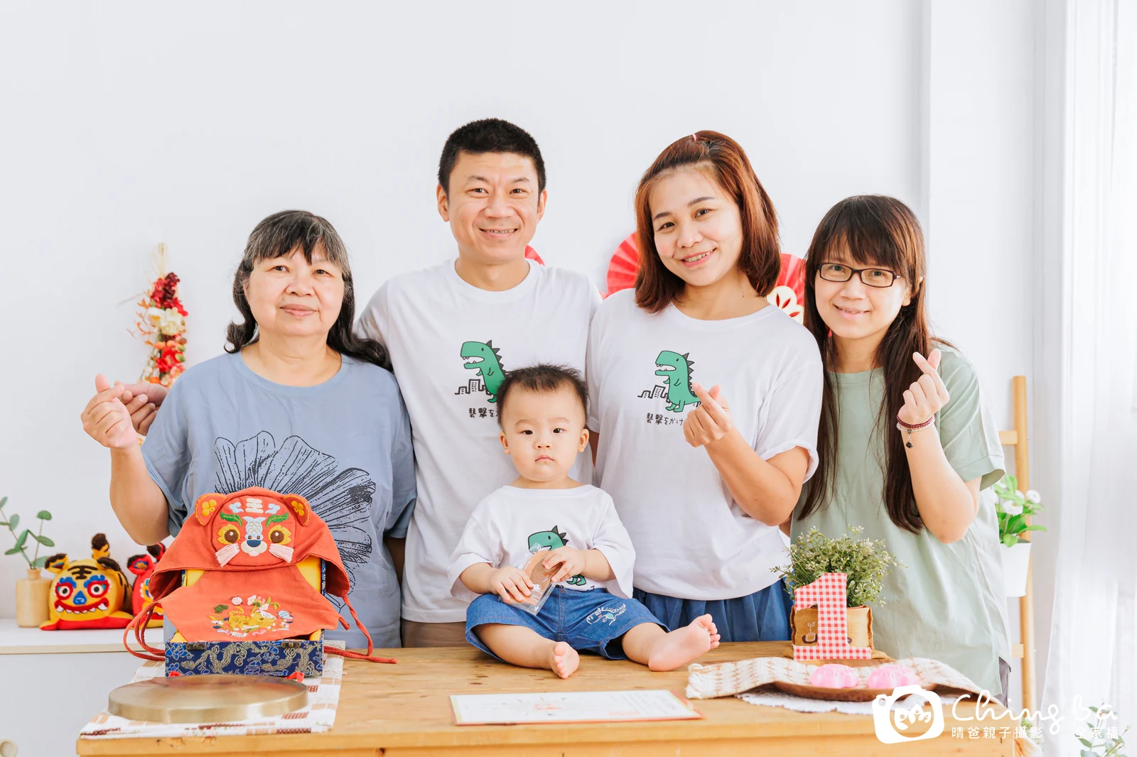 彥彥在台中拍小家庭抓周的珍貴一刻