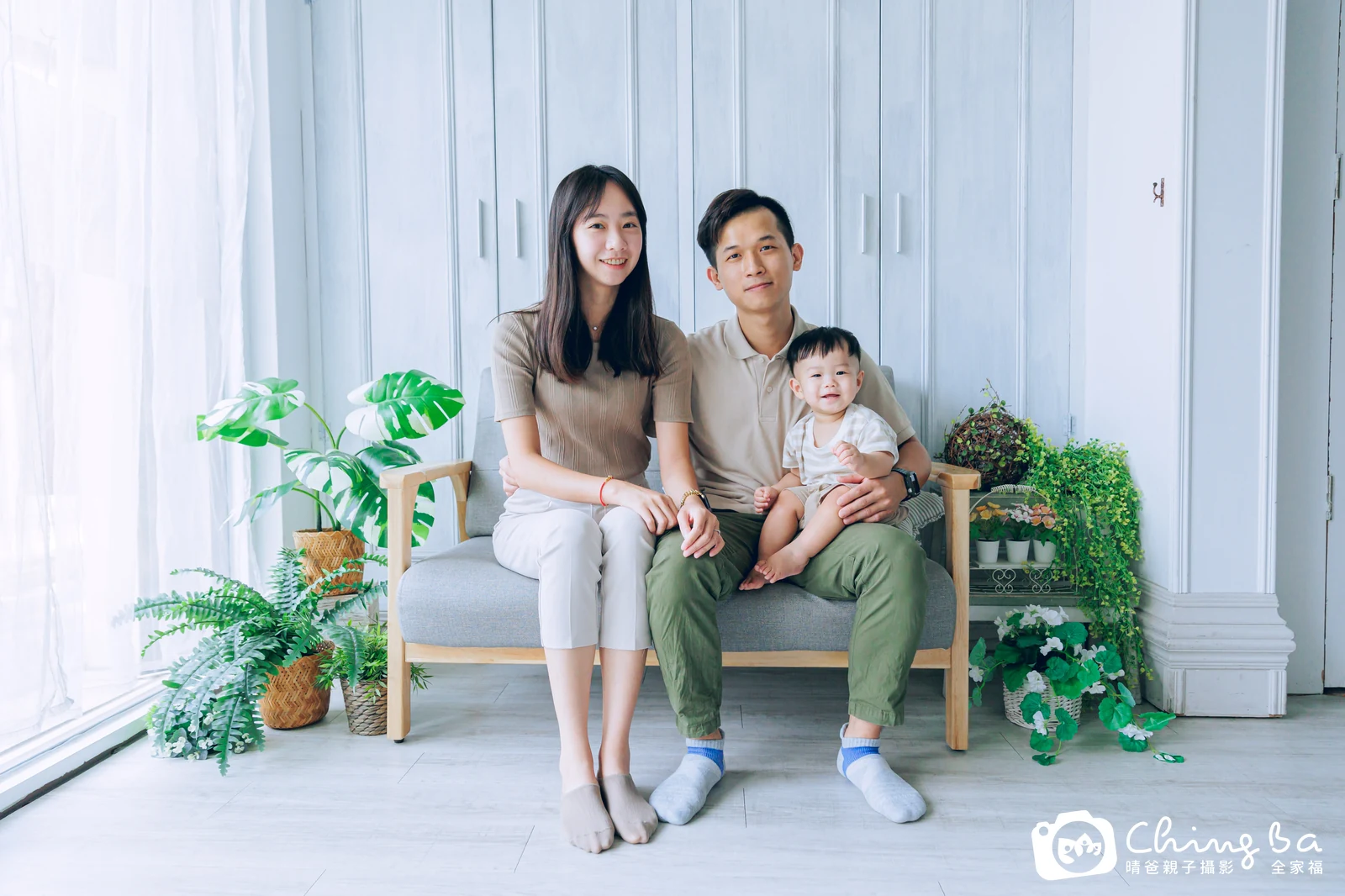 謙的台中小家庭抓周拍攝現場