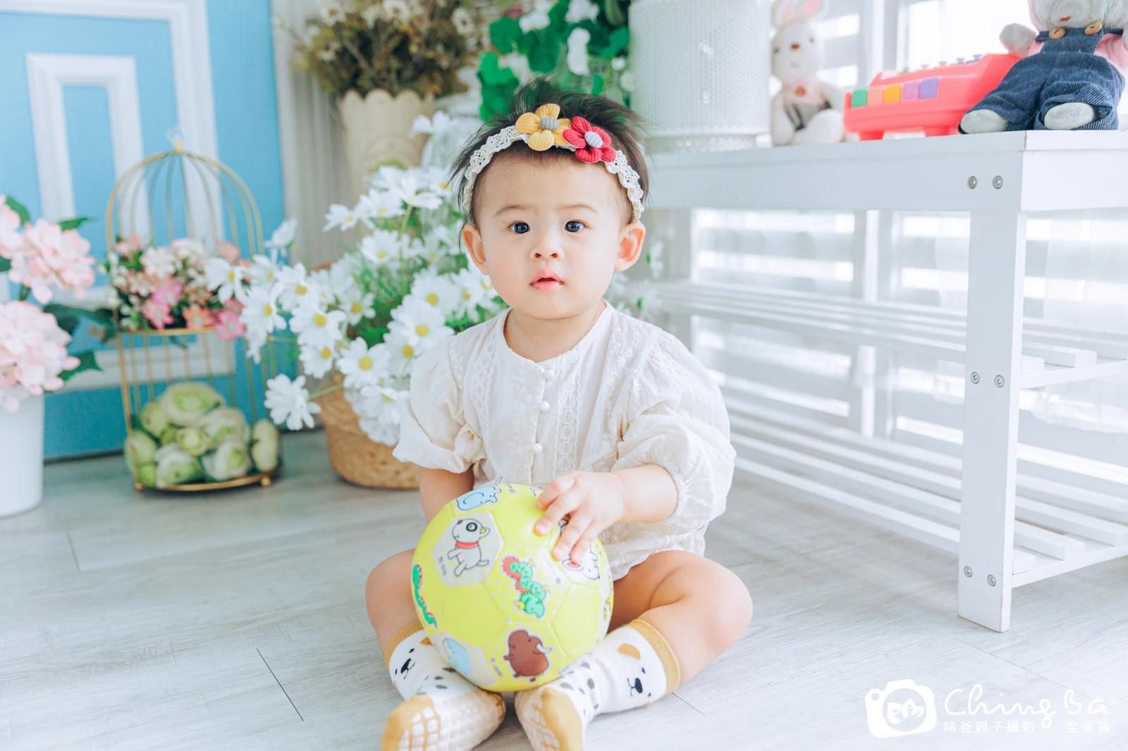 芯芯在台中拍小家庭抓周的珍貴一刻