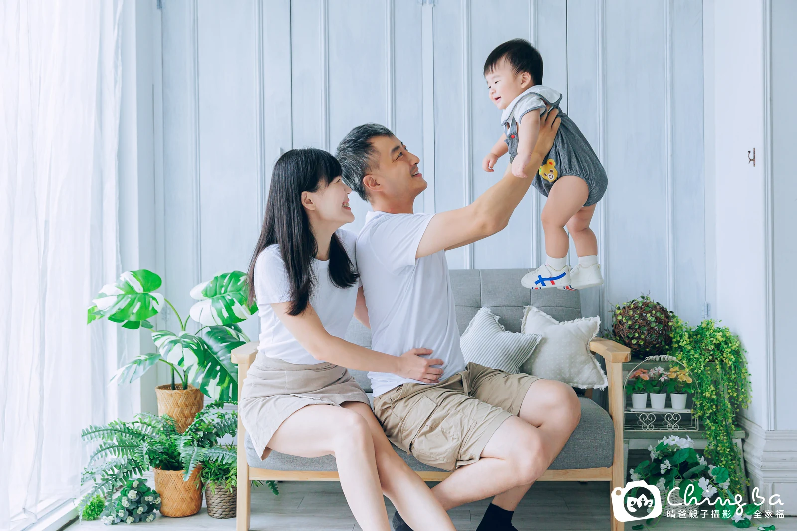 布布的台中小家庭抓周拍攝現場