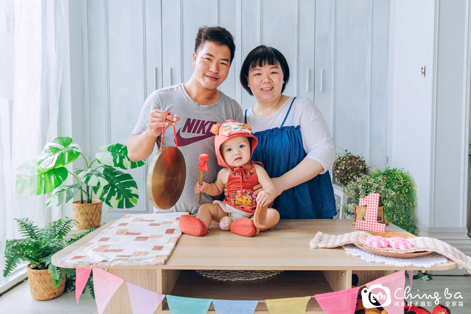 茶茶的抓周時光——晴爸親子攝影