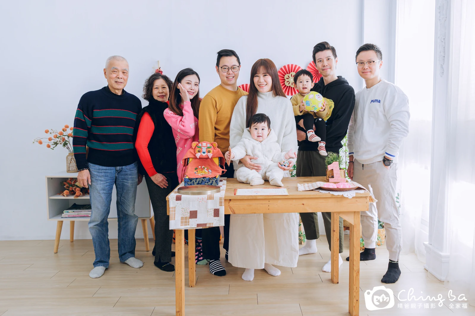 睿 2 歲寶貝 台中小家庭抓周紀念照｜晴爸親子攝影