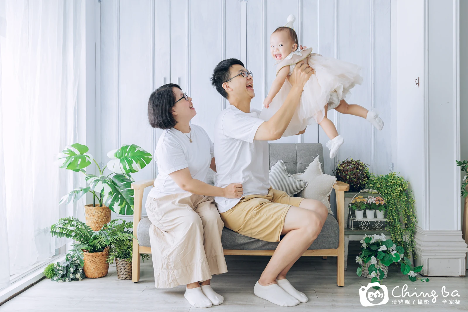 Mika的台中小家庭抓周拍攝現場