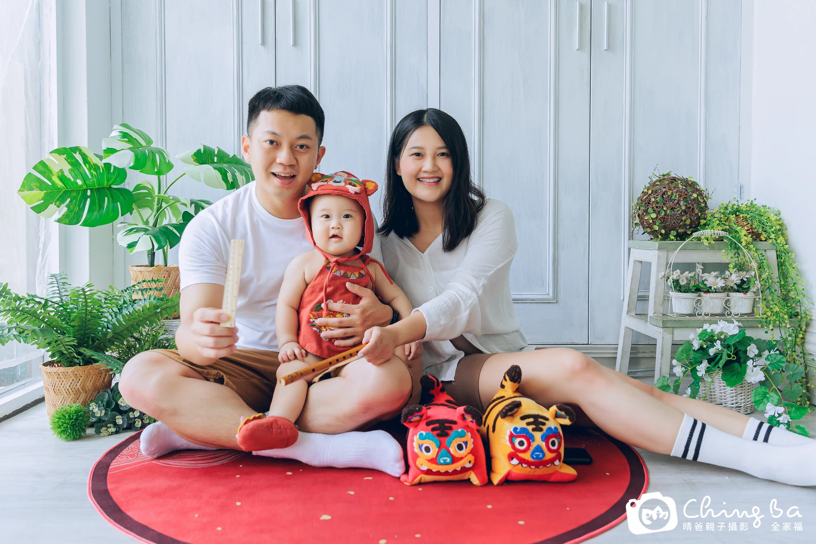 小家庭抓周拍作品|2022 年秋季|晴爸親子攝影