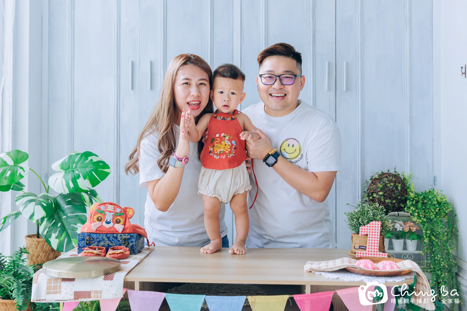 小蜜蜂的抓周時光——晴爸親子攝影