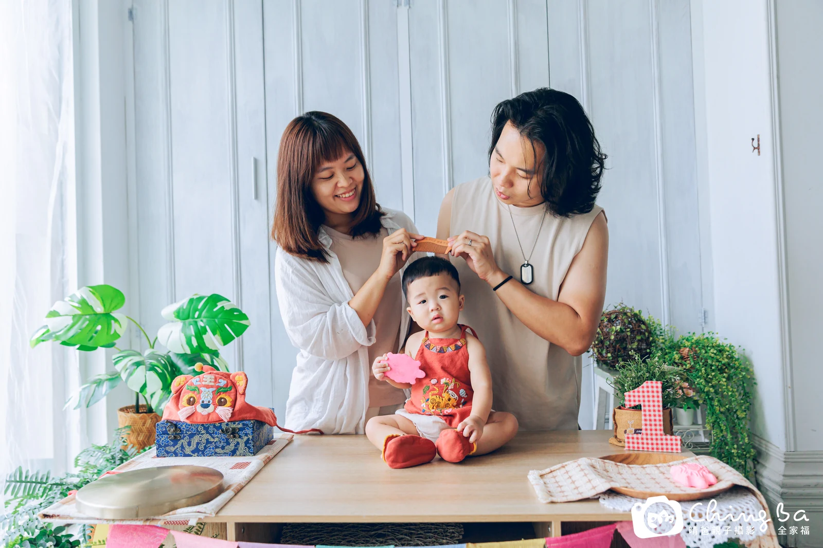 一寶的抓周時光——晴爸親子攝影