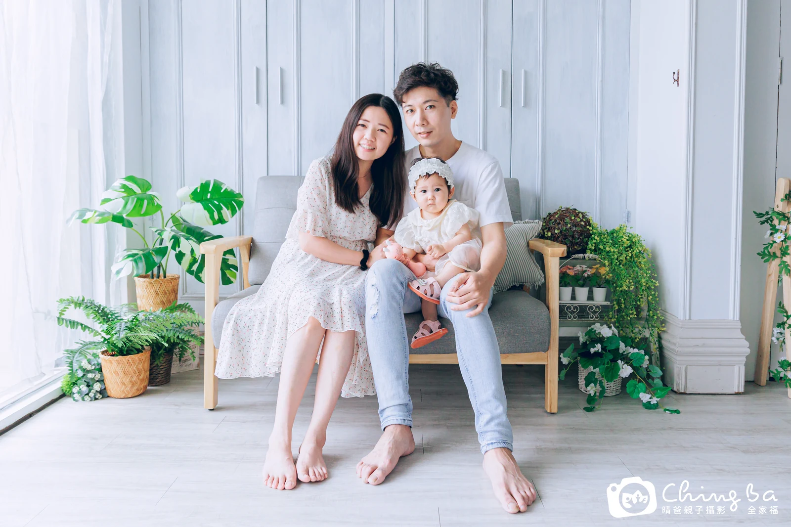 晴晴的台中小家庭抓周拍攝現場