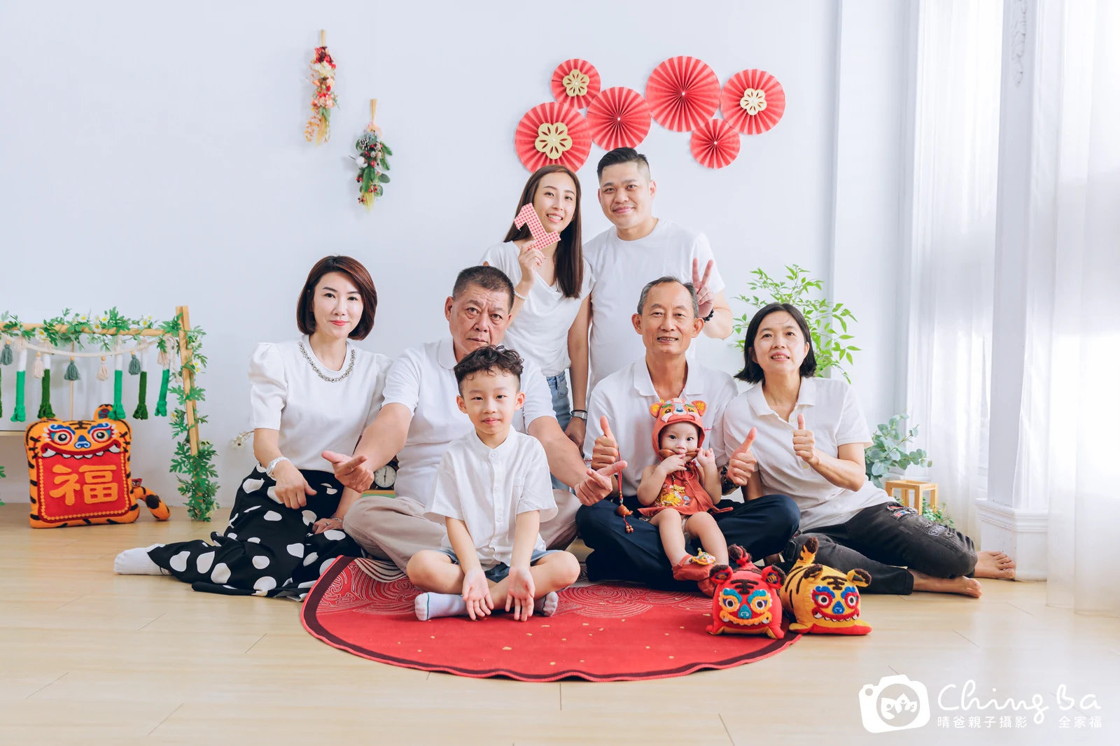 小家庭抓周拍作品｜2025 年秋季｜晴爸親子攝影