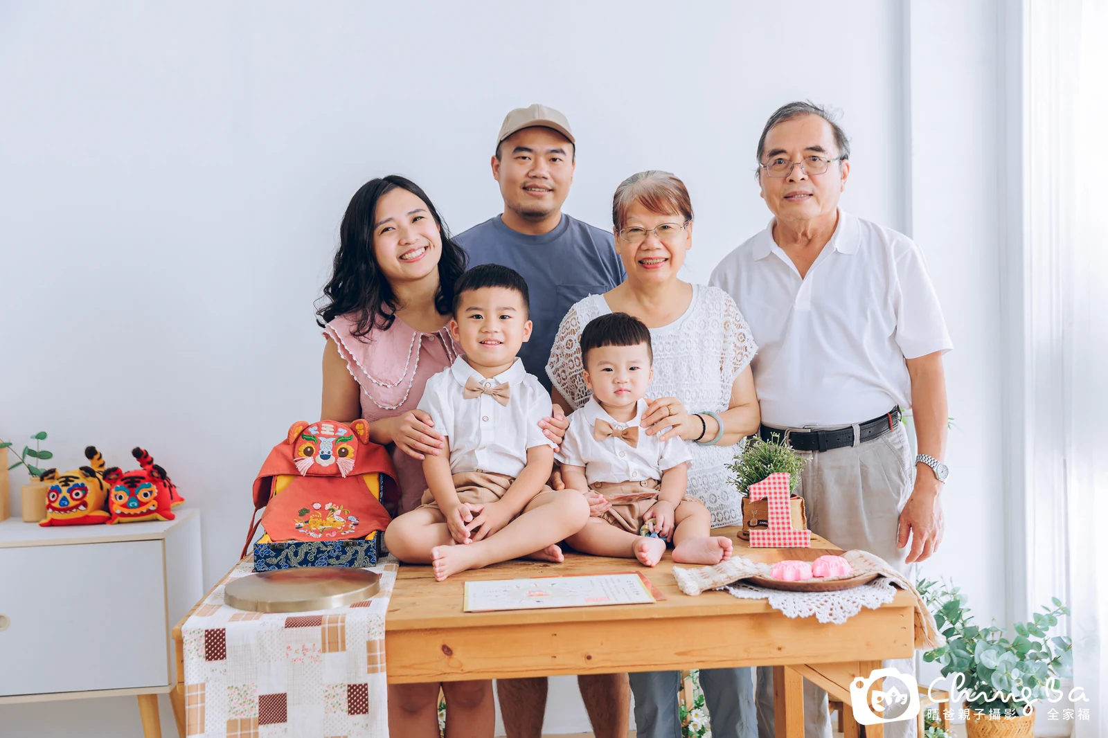 蒟蒻的台中小家庭抓周拍攝現場