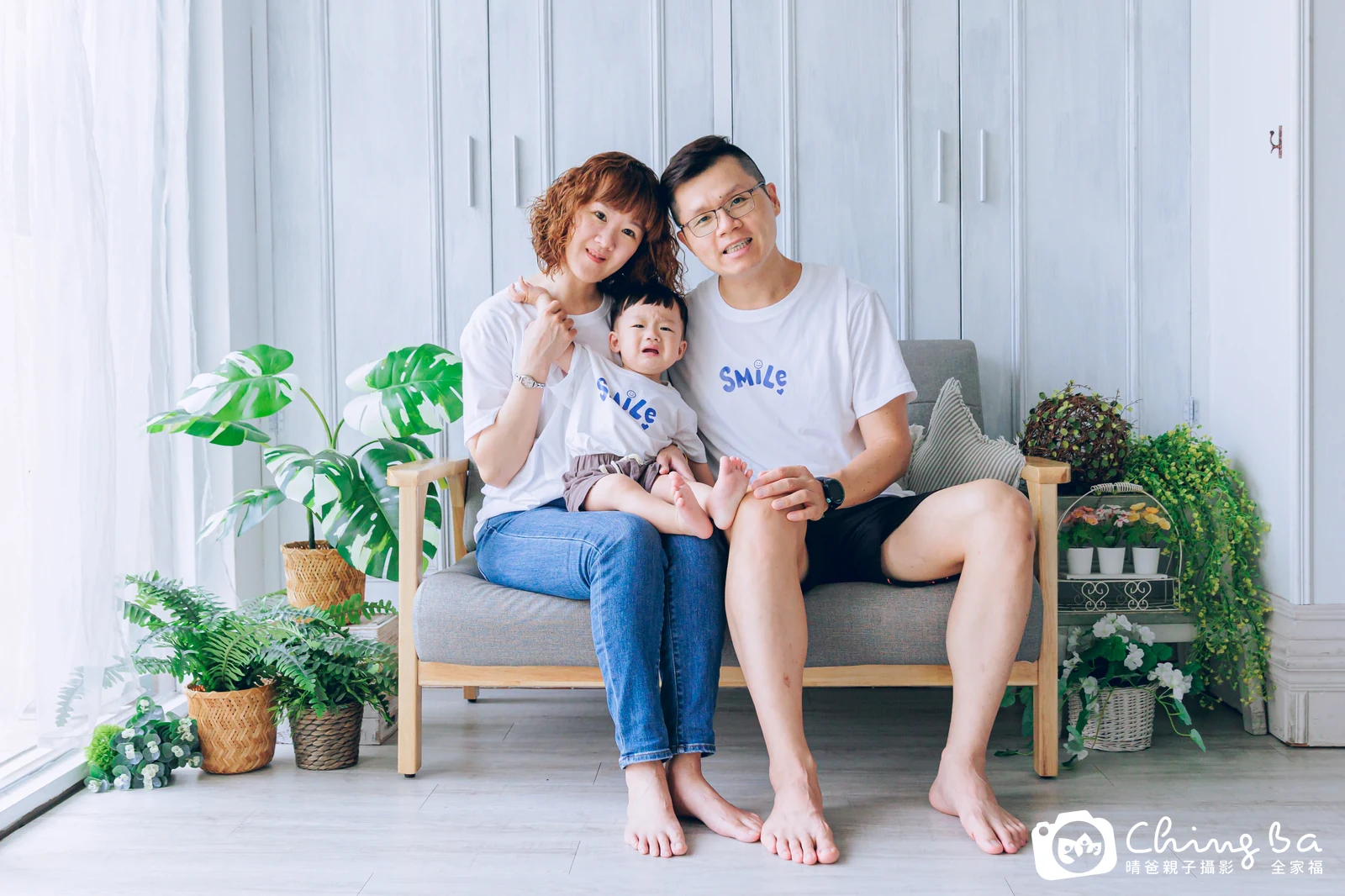 諺的台中小家庭抓周拍攝現場