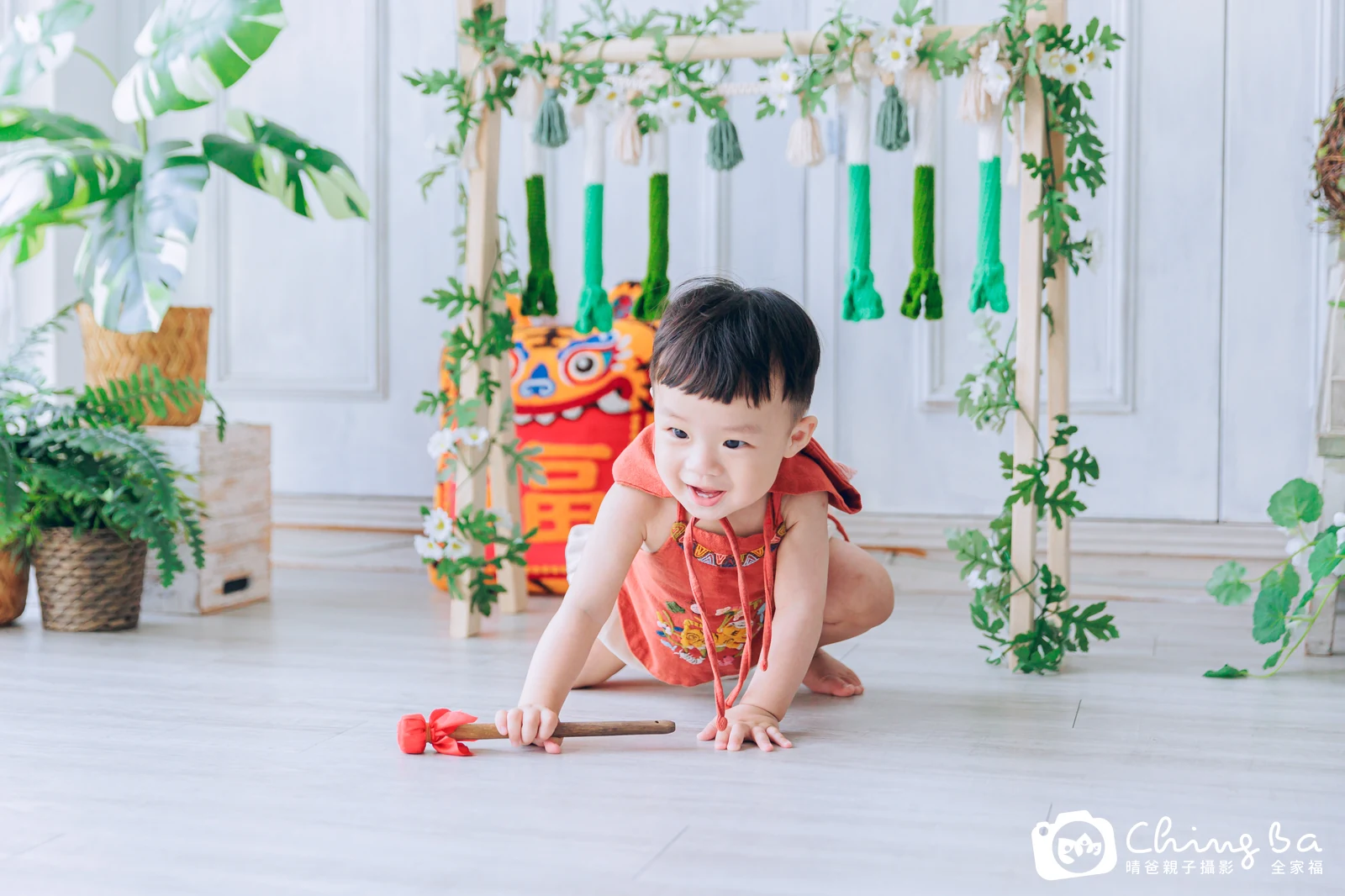 諺 1 歲寶貝 台中小家庭抓周紀念照｜晴爸親子攝影