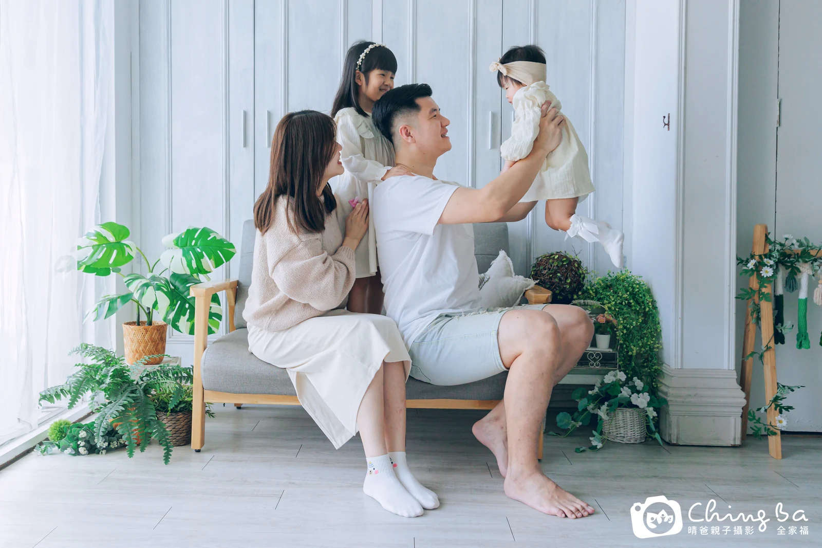 洋洋的台中小家庭抓周拍攝現場