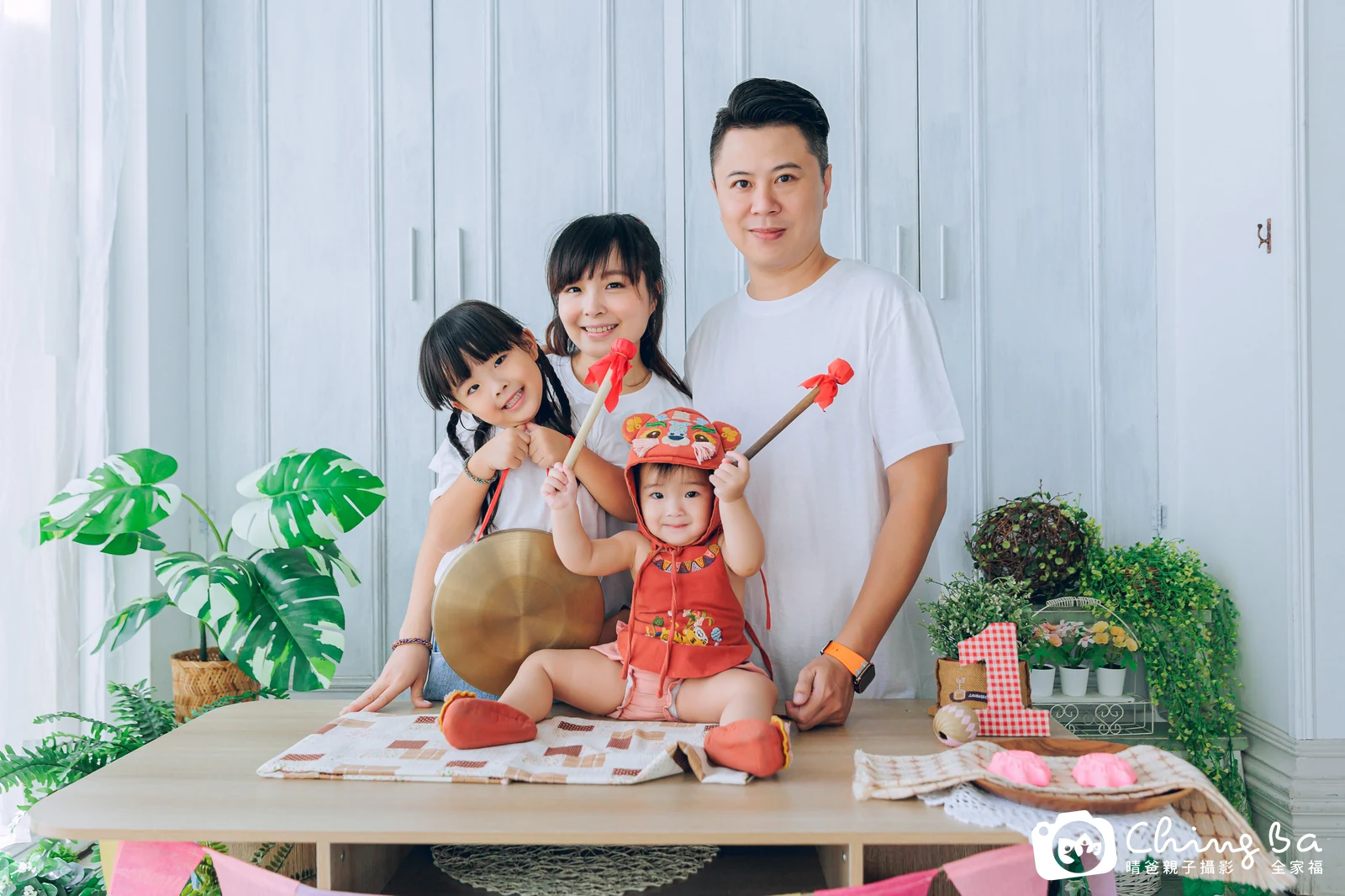 Yuna在台中拍小家庭抓周的珍貴一刻