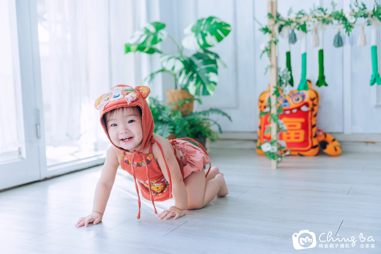 Yuna的台中小家庭抓周拍攝現場