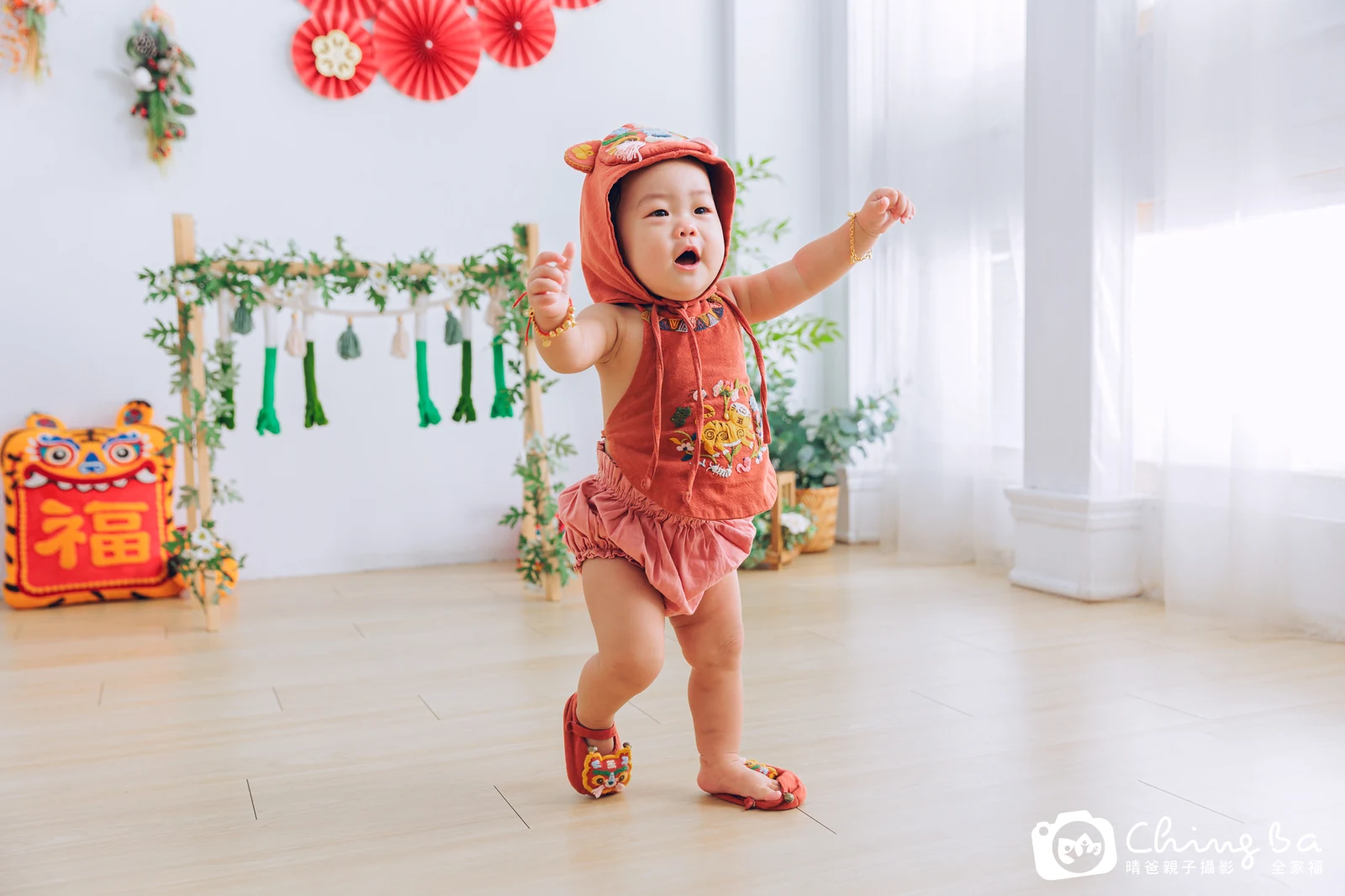 蛋仔周歲抓周儀式的紀錄（2024 年夏季）
