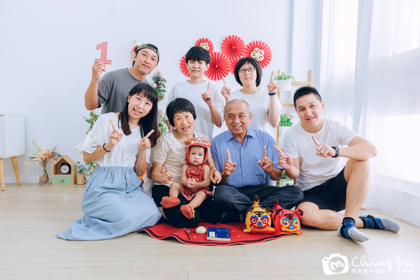 小家庭抓周拍作品｜2023 年秋季｜晴爸親子攝影
