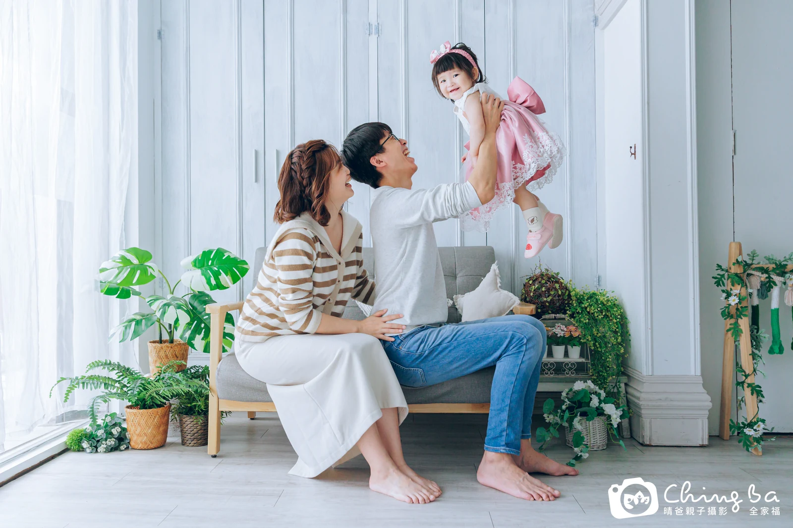 妘妘的台中小家庭抓周拍攝現場