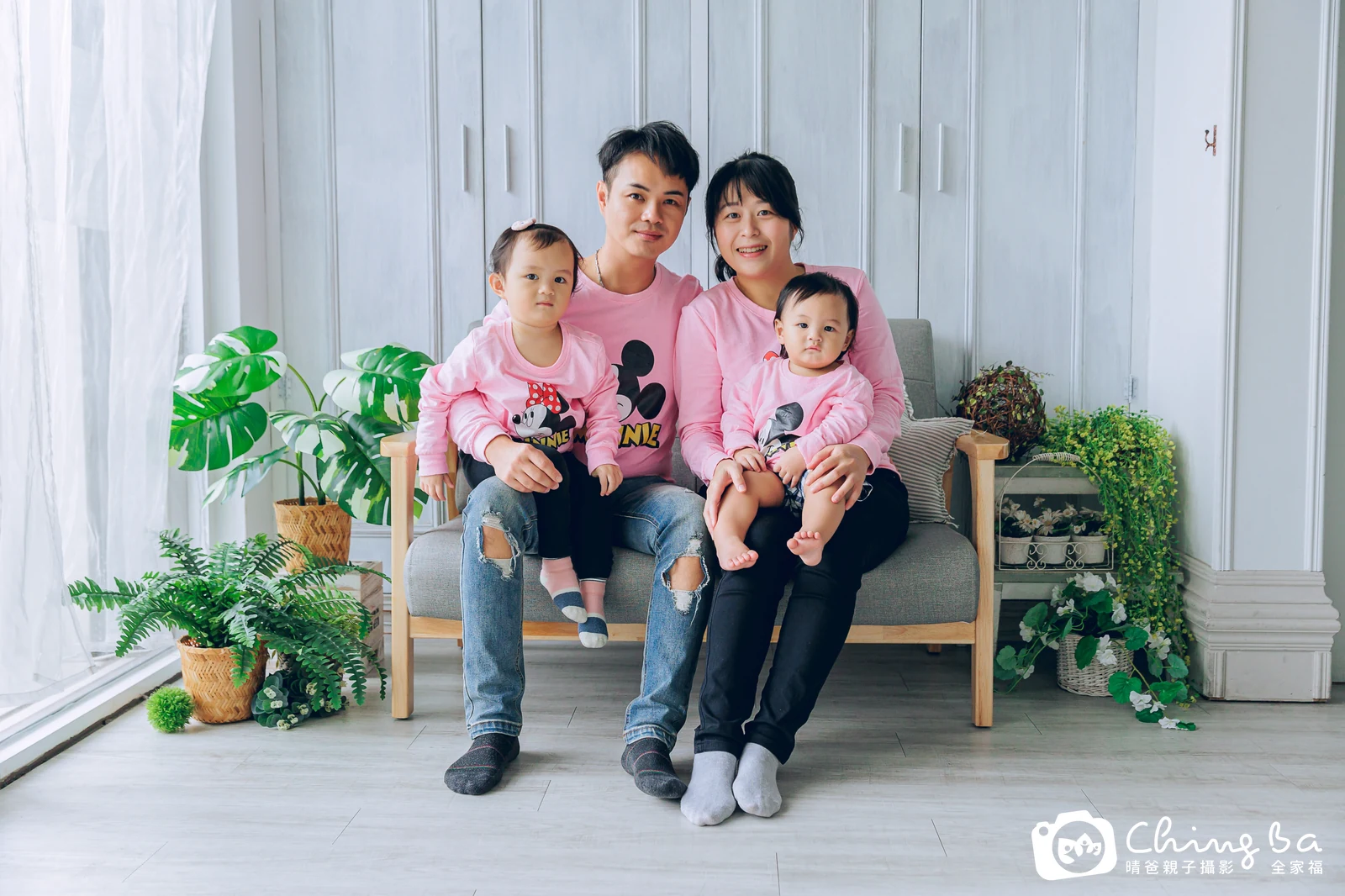 軒軒的台中小家庭抓周拍攝現場