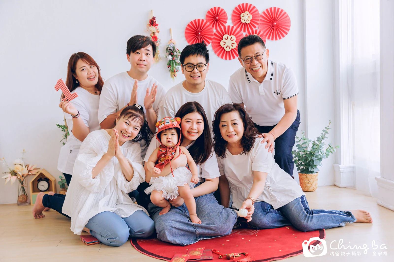 恩恩 約 1 歲寶貝 台中小家庭抓周紀念照｜晴爸親子攝影